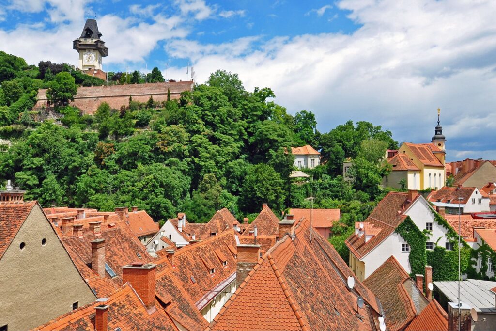 Blick auf Schlossberg